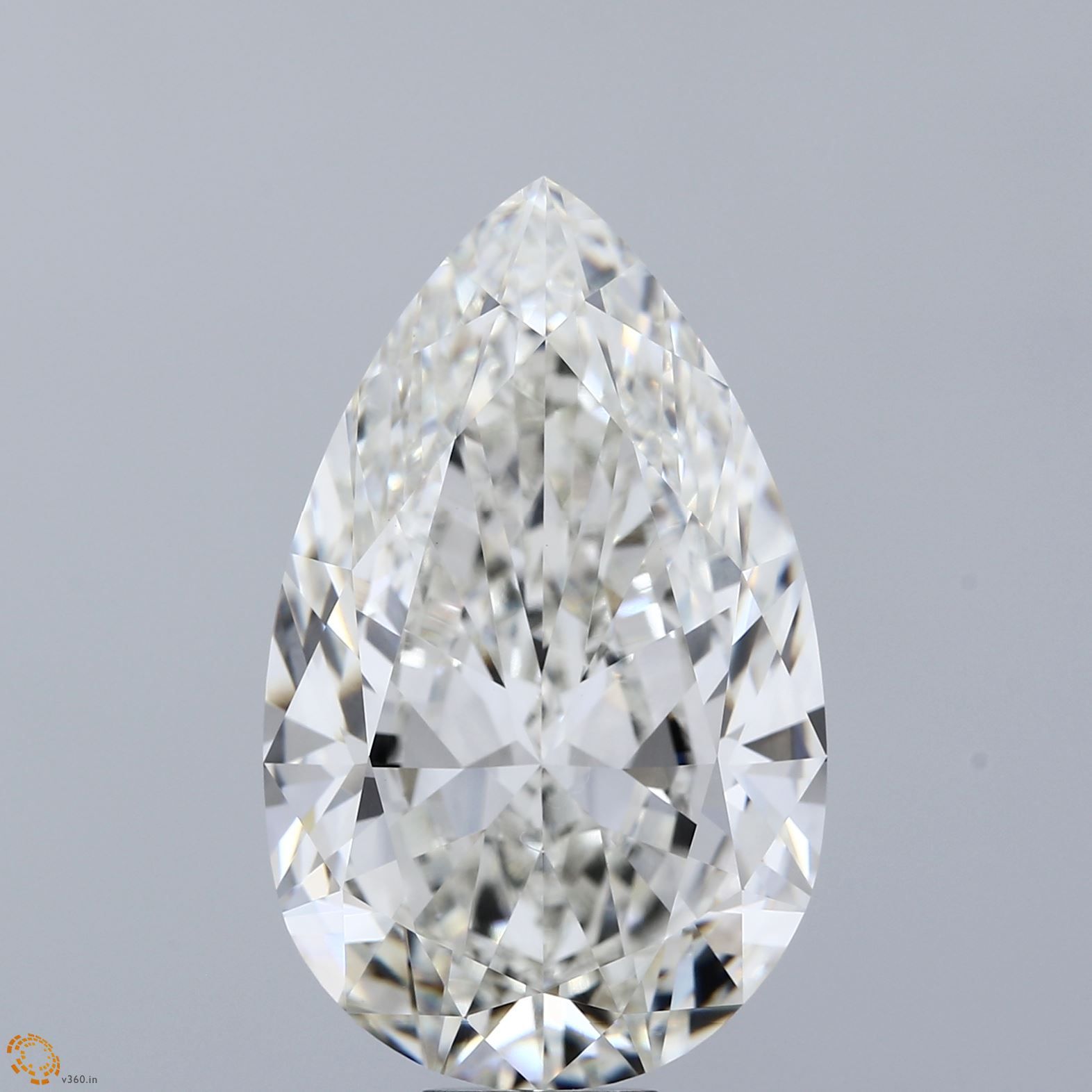 15.19 Carat PEAR Shape H Colour VVS2 Clarity  Cut - White Lab Diamond - 2430307