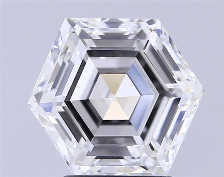3.02ct Hexagonal F VS1 Lab-Grown Diamond