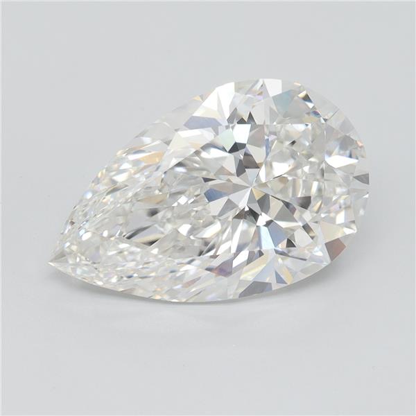 6.06ct Pear F VVS2 Lab-Grown Diamond