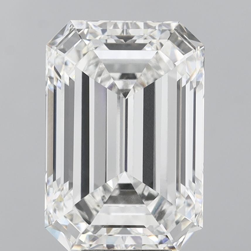 10.04 Carat EMERALD Shape F Colour VVS2 Clarity  Cut - White Lab Diamond - 2524095