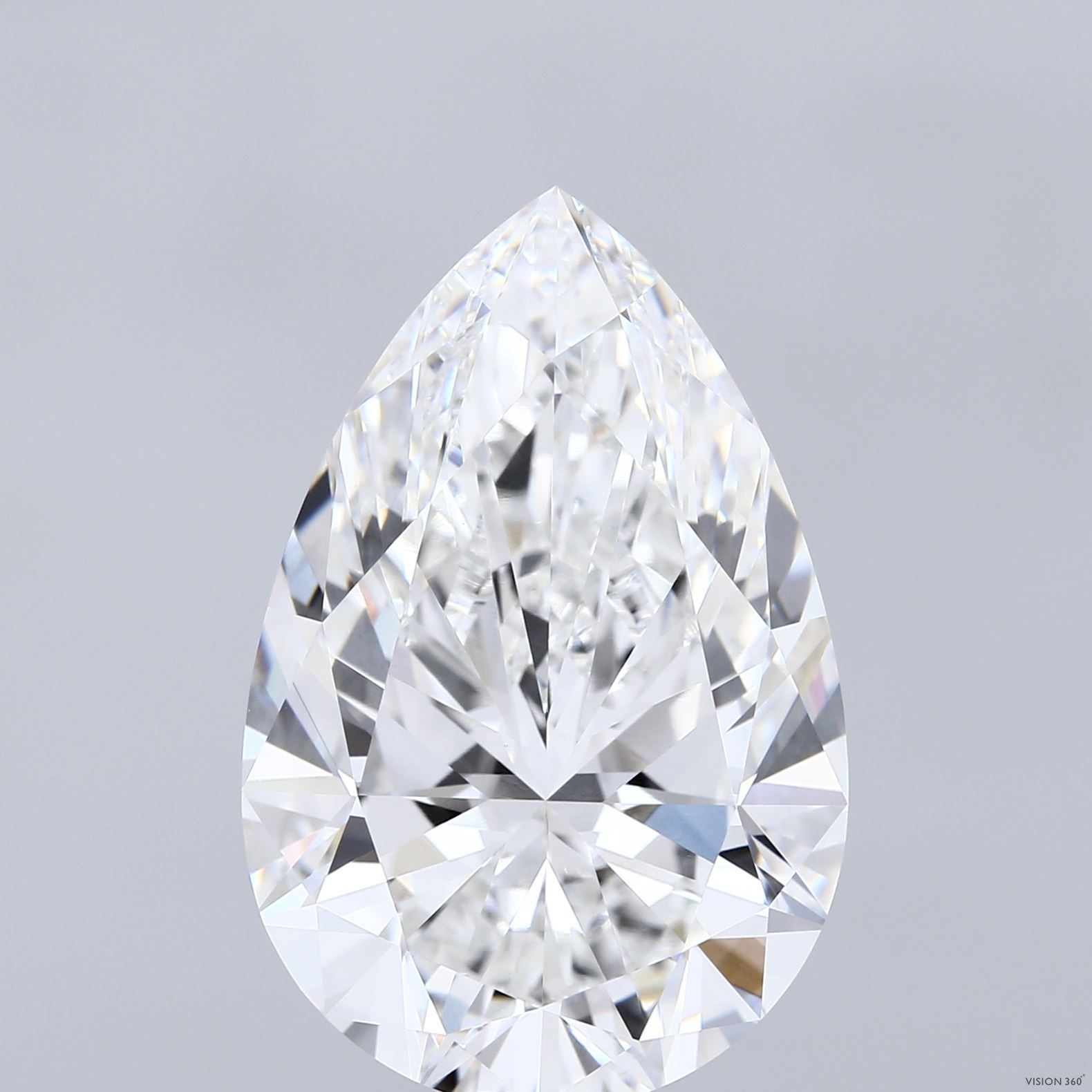 14.51 Carat PEAR Shape F Colour VVS2 Clarity  Cut - White Lab Diamond - 2092041