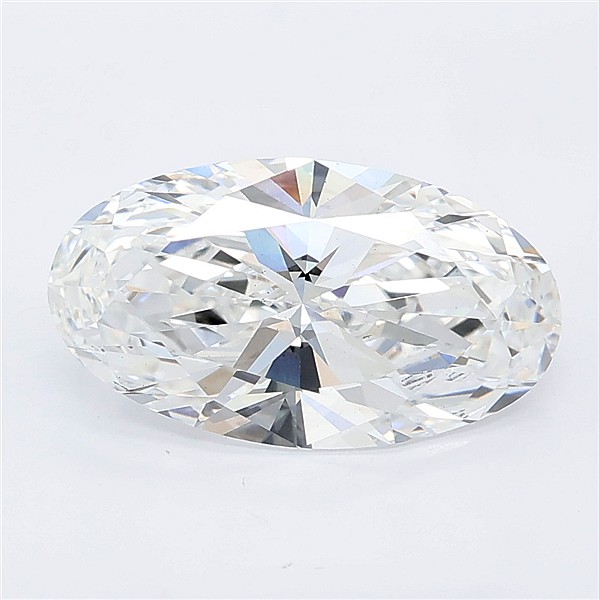 2.57ct Moval E VS2 Lab-Grown Diamond