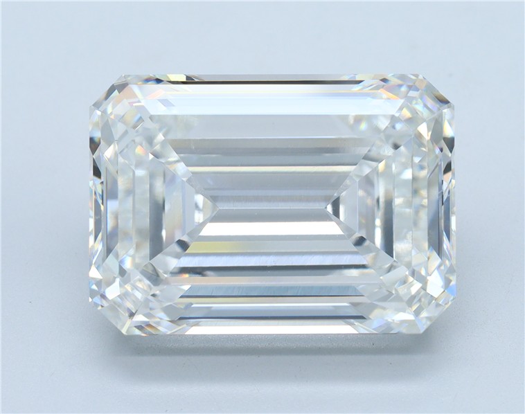 17.60 Carat EMERALD Shape F Colour VVS2 Clarity  Cut - White Lab Diamond - 2580796