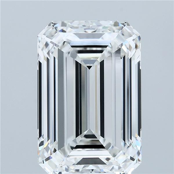 10.08 Carat EMERALD Shape F Colour VVS2 Clarity  Cut - White Lab Diamond - 2433550