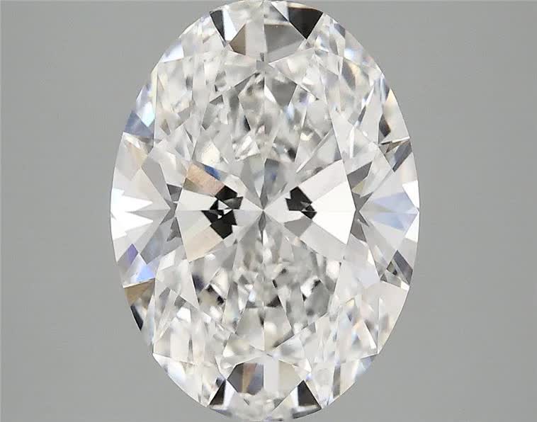 3.66ct Oval F VS2 Lab-Grown Diamond