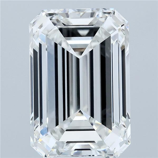 10.11 Carat EMERALD Shape F Colour VVS2 Clarity  Cut - White Lab Diamond - 2535597