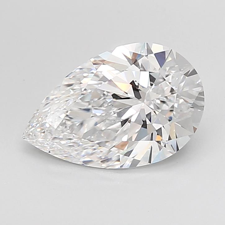 2.61ct Pear D IF Lab-Grown Diamond