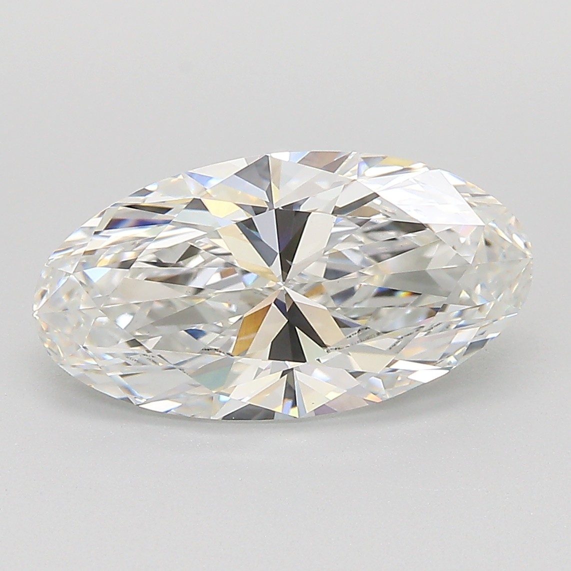 3.08ct Moval F VVS2 Lab-Grown Diamond