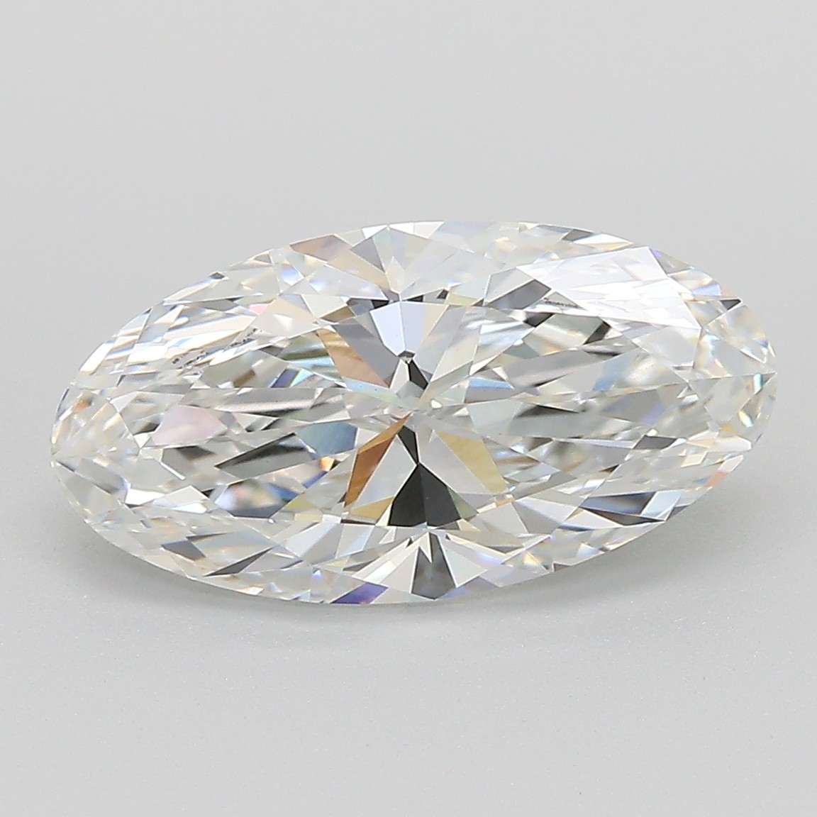 3.08ct Moval F VVS2 Lab-Grown Diamond