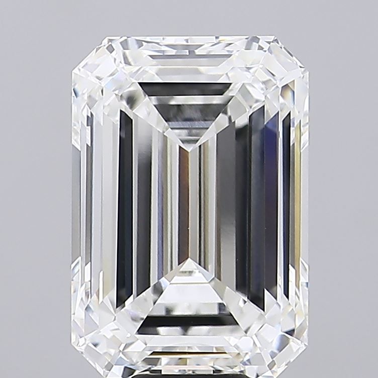 15.05 Carat EMERALD Shape F Colour VVS2 Clarity  Cut - White Lab Diamond - 2634109