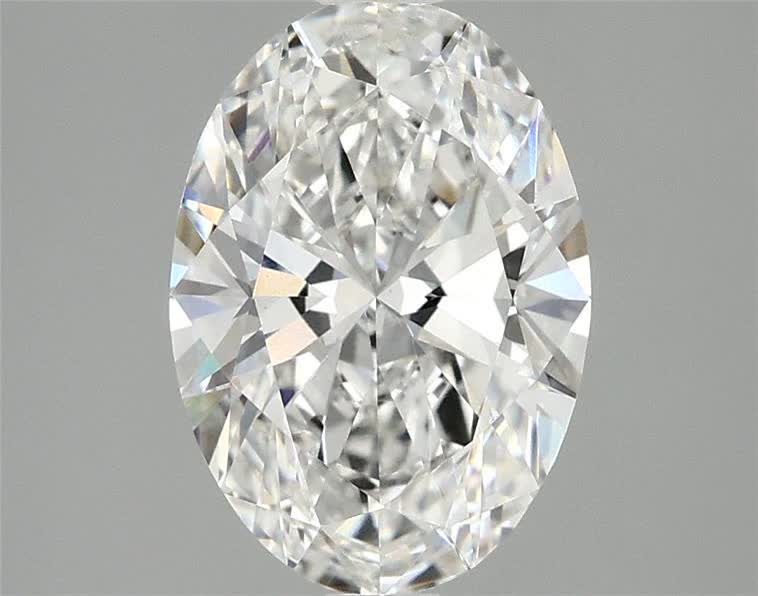 4.18ct Oval F VS2 Lab-Grown Diamond