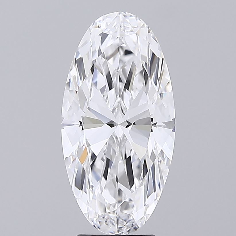 5.06ct Moval D VVS2 Lab-Grown Diamond