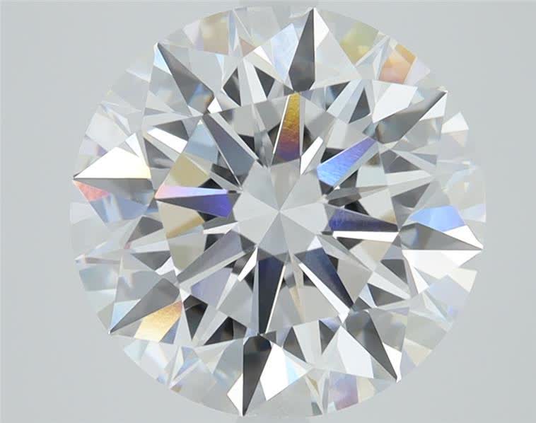 3ct Round F VVS2 Lab-Grown Diamond