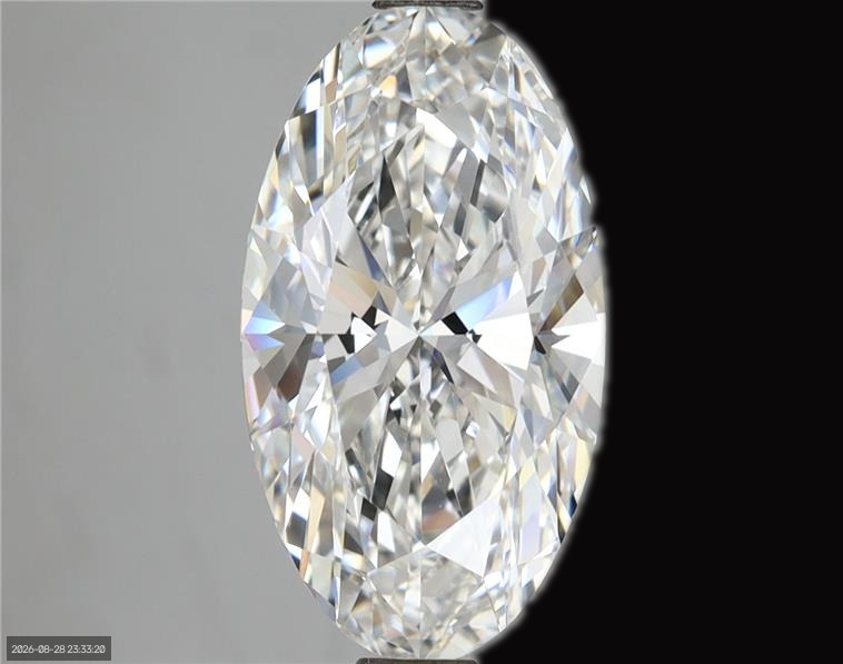 4.38ct Oval F VVS2 Lab-Grown Diamond