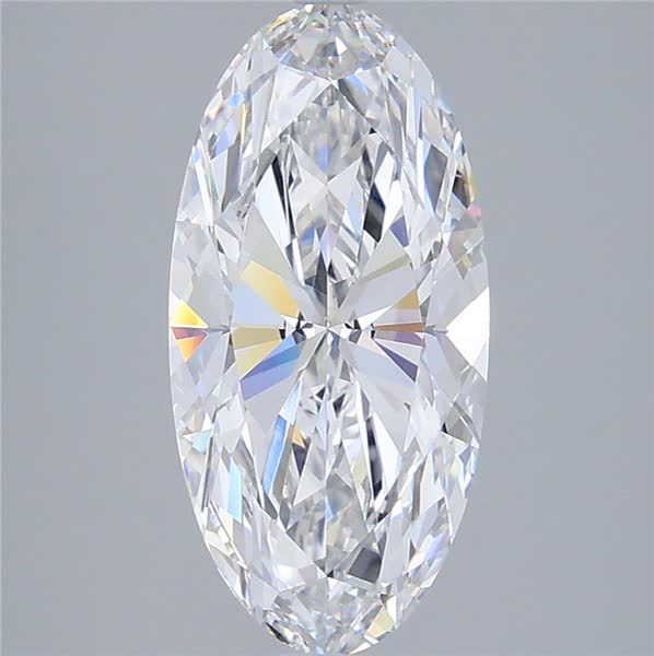 3.58ct Moval D VVS2 Lab-Grown Diamond