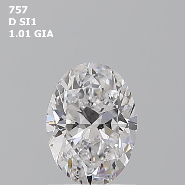 1.01ct Oval D SI1 Natural Diamond