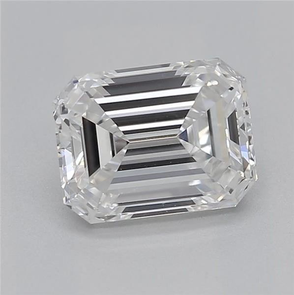 0.9ct Emerald F VS2 Natural Diamond