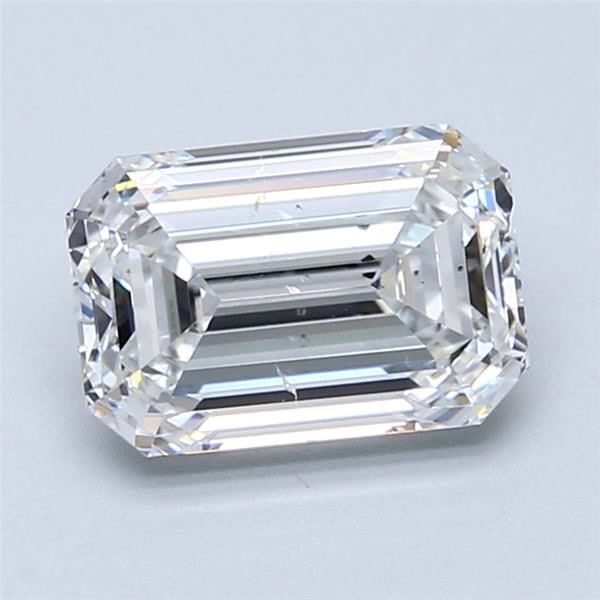 2.06ct Emerald F SI2 Natural Diamond