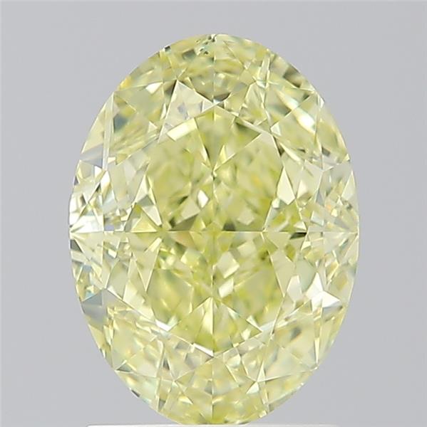 2.02ct Fancy Yellow Oval Natural Diamond