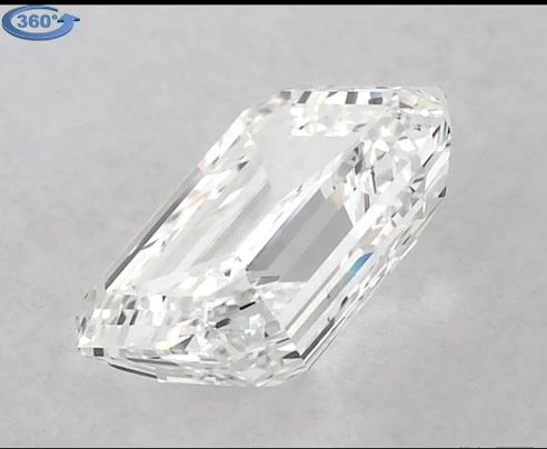 0.9ct Emerald F VS2 Natural Diamond