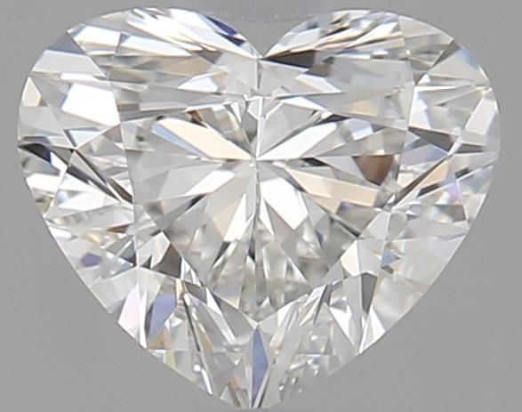 0.9ct Heart F IF Natural Diamond