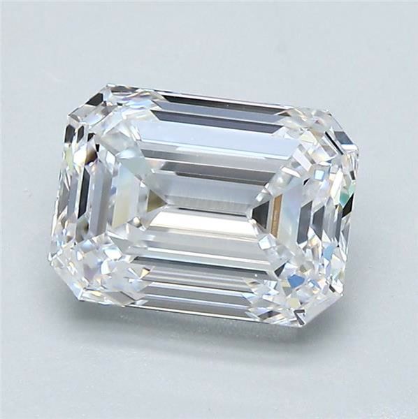 2.03ct Emerald D VVS2 Natural Diamond