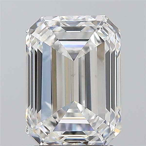 2.5ct Emerald F VS2 Natural Diamond