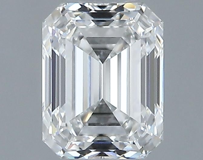 0.91ct Emerald F FL Natural Diamond