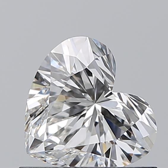 0.66ct Heart F VVS1 Natural Diamond