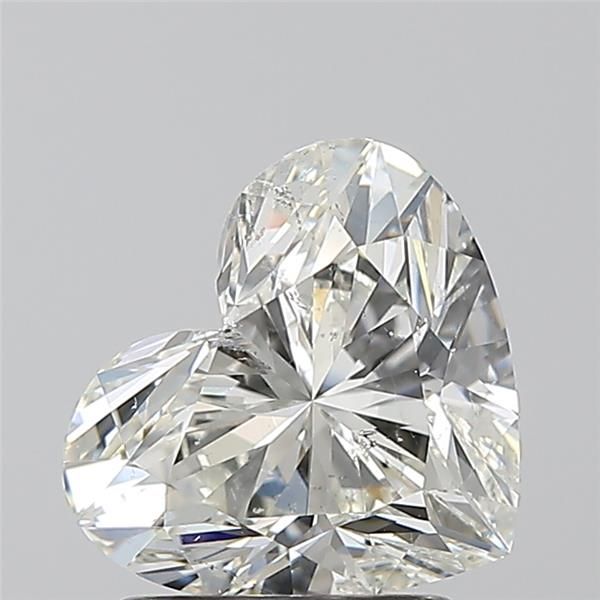 1.7ct Heart J SI2 Natural Diamond