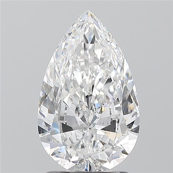 1.7ct Pear D SI2 Natural Diamond