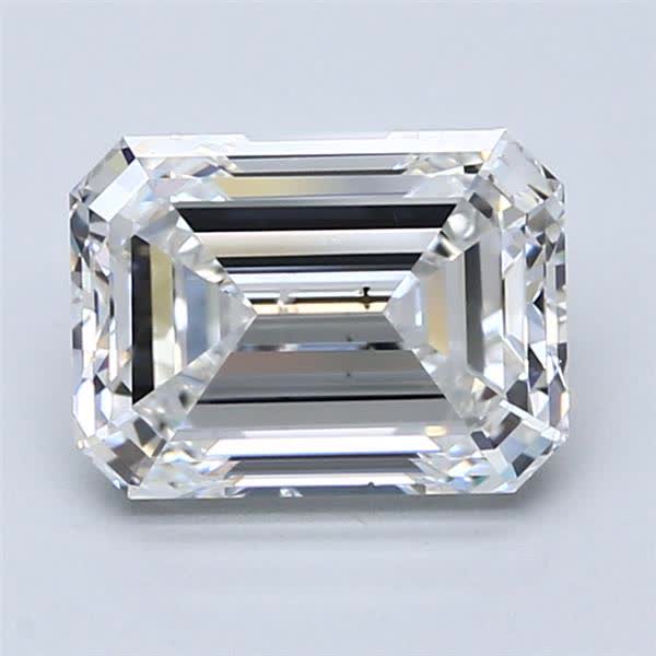 2.5ct Emerald F SI2 Natural Diamond