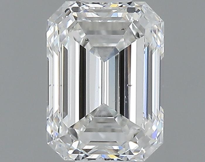 0.7ct Emerald F SI1 Natural Diamond