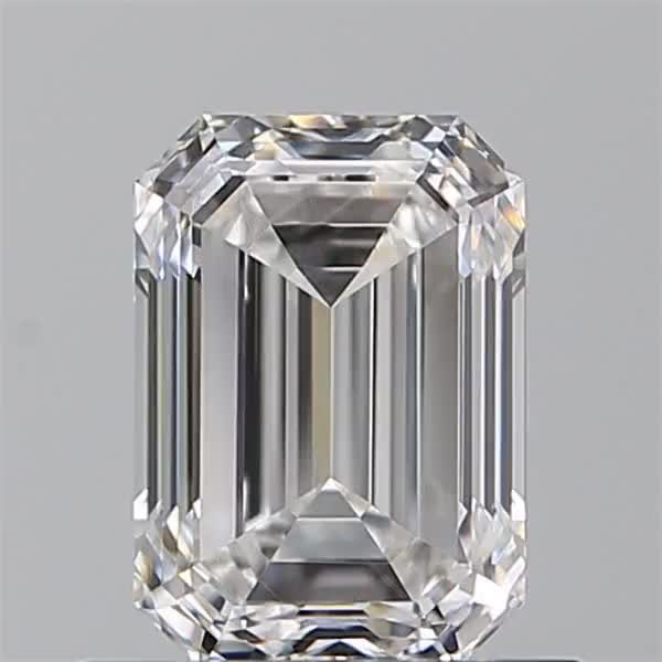 0.9ct Emerald F VVS2 Natural Diamond