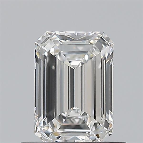 0.7ct Emerald F IF Natural Diamond