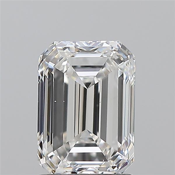 1.7ct Emerald F VS2 Natural Diamond