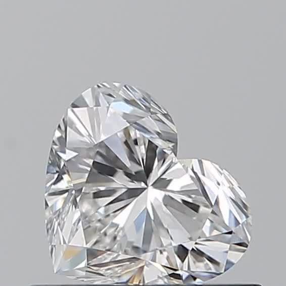 0.59ct Heart F VVS2 Natural Diamond