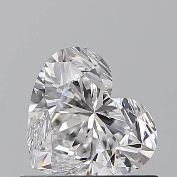 0.7ct Heart D VS2 Natural Diamond