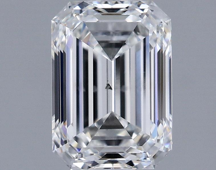 1.71ct Emerald F SI1 Natural Diamond