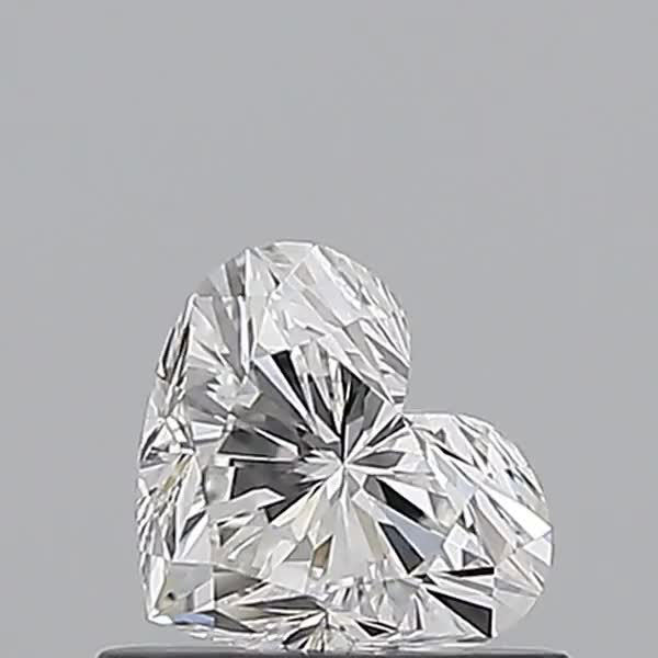 0.59ct Heart F VVS1 Natural Diamond