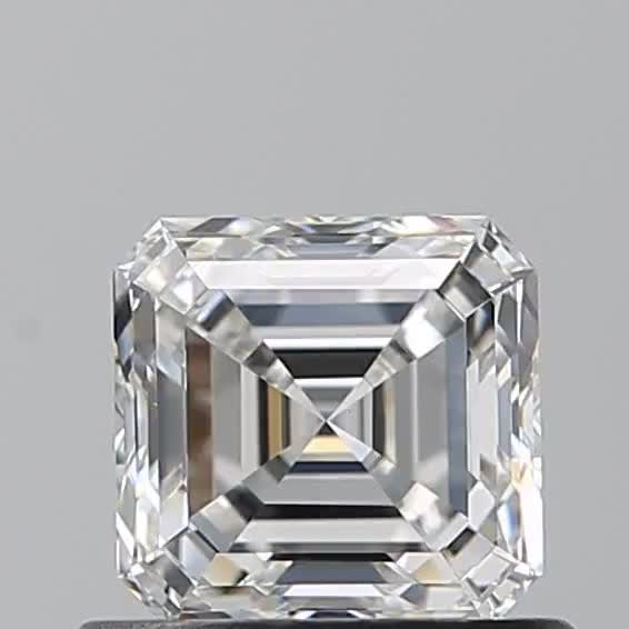 0.71ct Asscher F VS1 Natural Diamond