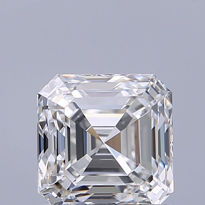 1ct Asscher F VVS1 Natural Diamond