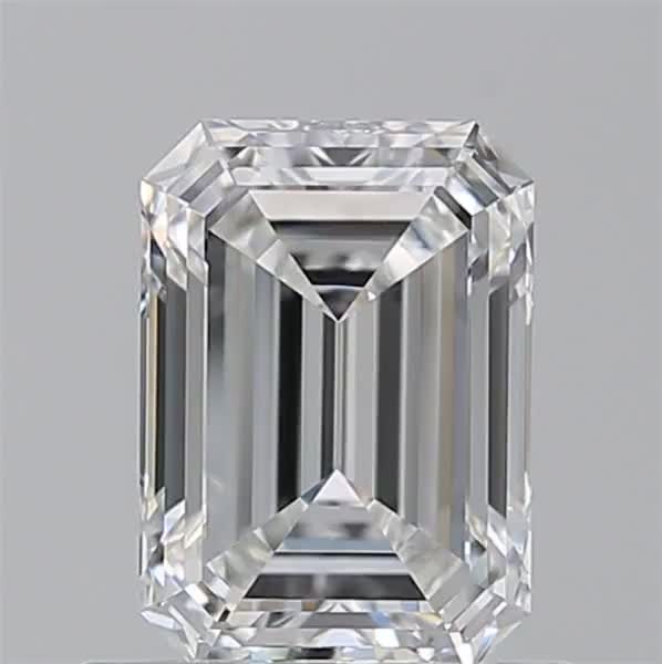 0.91ct Emerald F IF Natural Diamond