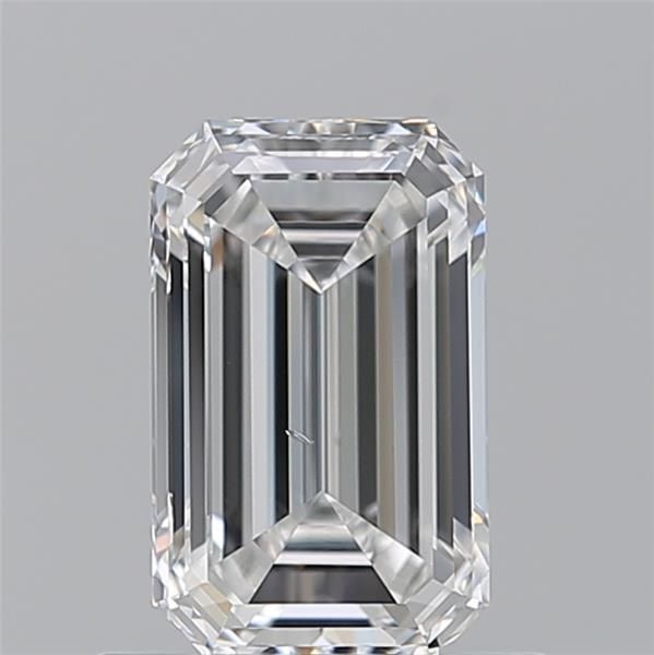 0.91ct Emerald E SI1 Natural Diamond
