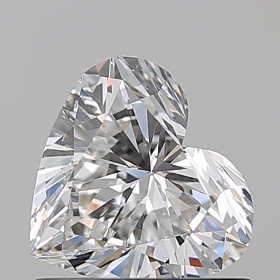 0.7ct Heart F VVS2 Natural Diamond