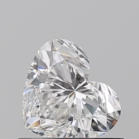0.55ct Heart F VS1 Natural Diamond
