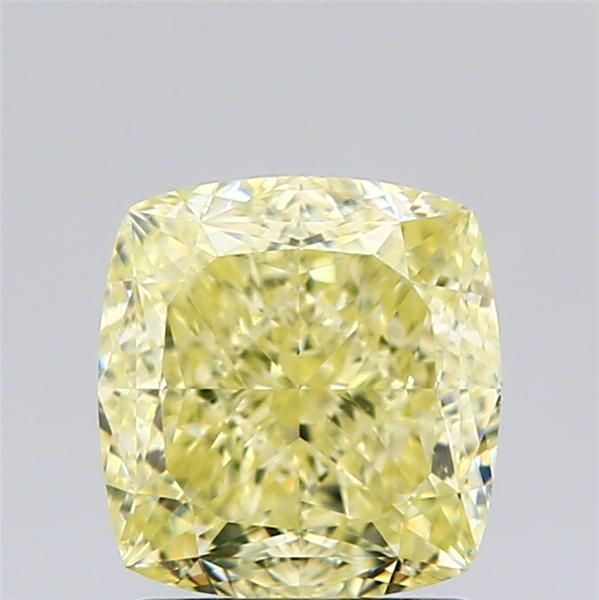 2.02ct Fancy Yellow Cushion Natural Diamond
