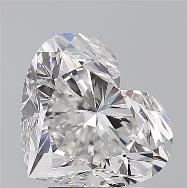 3.51ct Heart F SI1 Natural Diamond