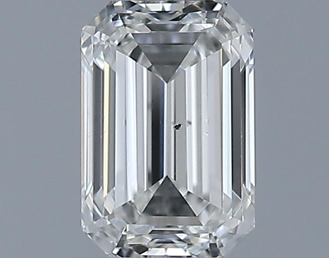 0.7ct Emerald H SI1 Natural Diamond