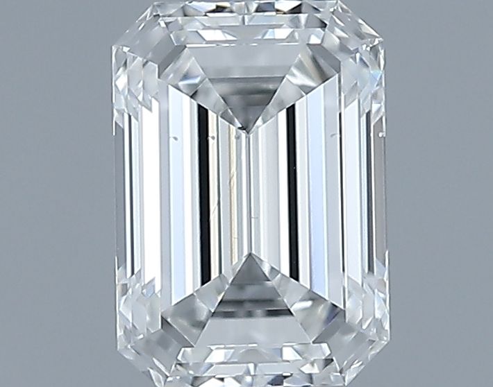 0.66ct Emerald F SI1 Natural Diamond